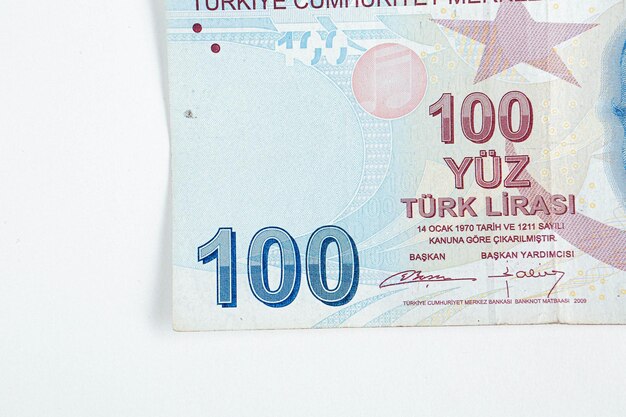 Turkse valuta Turkse lira bankbiljetten