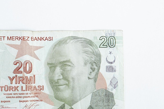 Turkse valuta turkse lira bankbiljetten