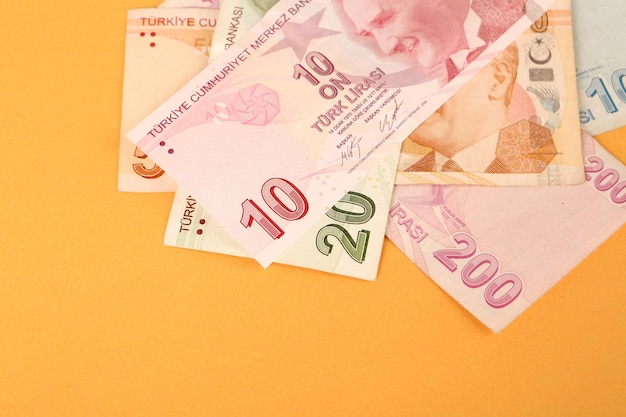 Turkse valuta Turkse lira bankbiljetten