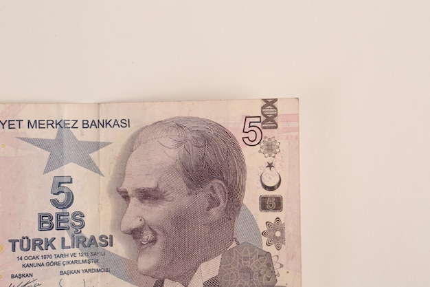 Turkse valuta Turkse lira bankbiljetten