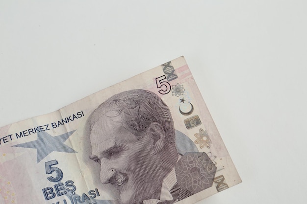 Turkse valuta turkse lira bankbiljetten