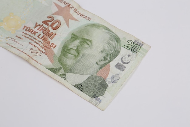 Turkse valuta Turkse lira bankbiljetten