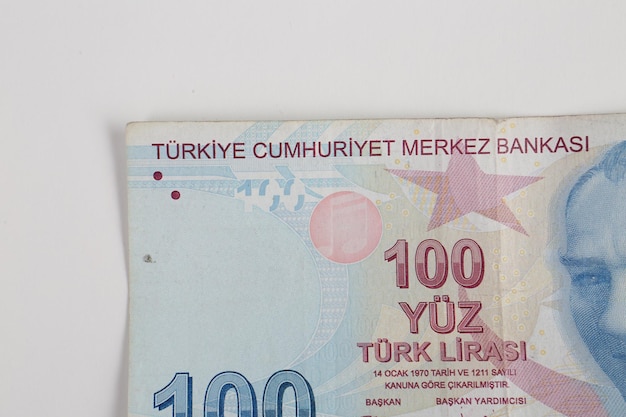 Turkse valuta Turkse lira bankbiljetten