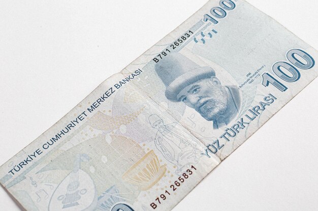 Turkse valuta Turkse lira bankbiljetten