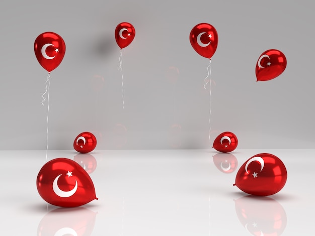 Turkse vlag ballon