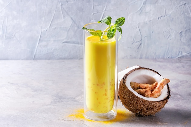 Turmeric golden milk iced latte