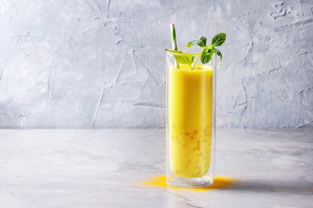 Turmeric golden milk iced latte