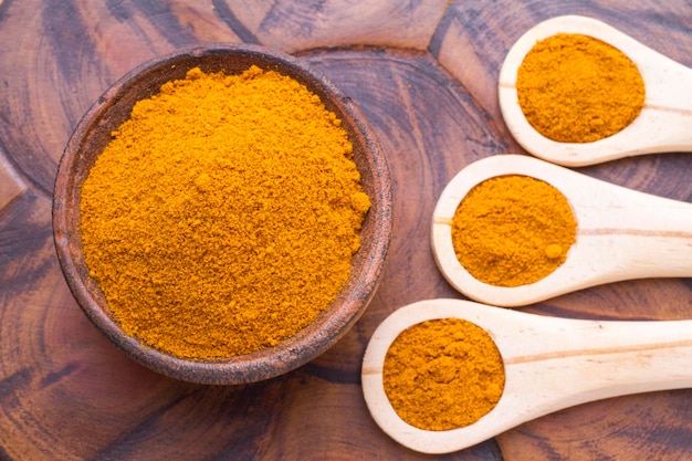 Turmeric powder and roots