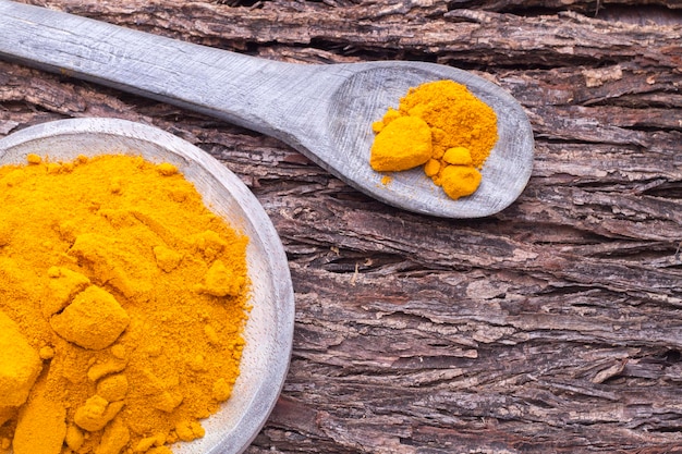 Turmeric powder and roots