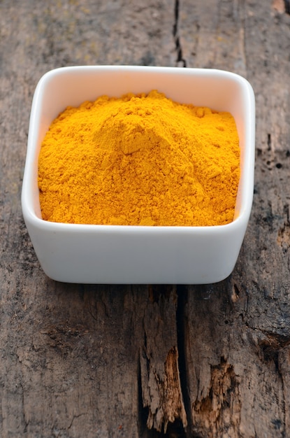 Photo turmeric powder