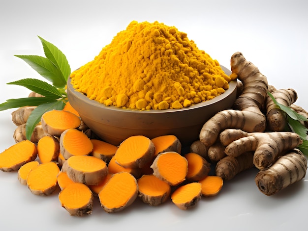 Turmeric Slices and Powder Curcuma Longa Linn