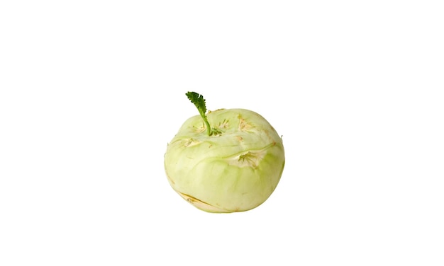 Turnip cabbage on the isolated white background.