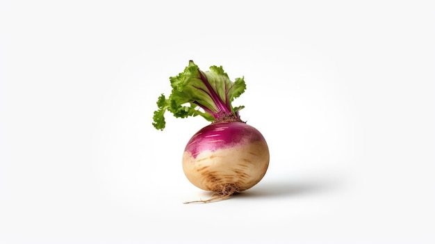 Turnip over white background