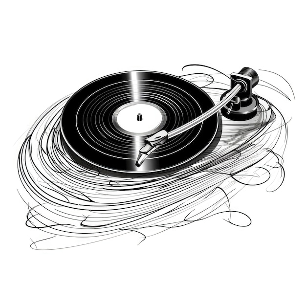 Turntable vinyl ai generated