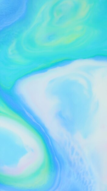 Foto sfondo astratto turchese su liquido sfondo verde blu olografico macchie di fluido multicolore