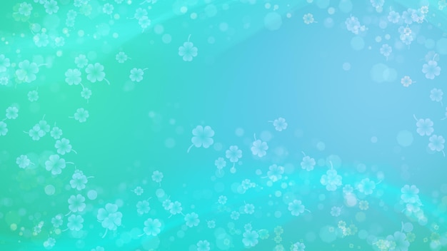 Turquoise abstract background with smooth soft lines Concept for banner or poster