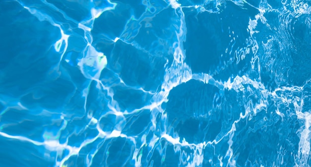 turquoise color background of swimming pool water with ripples in bahamas