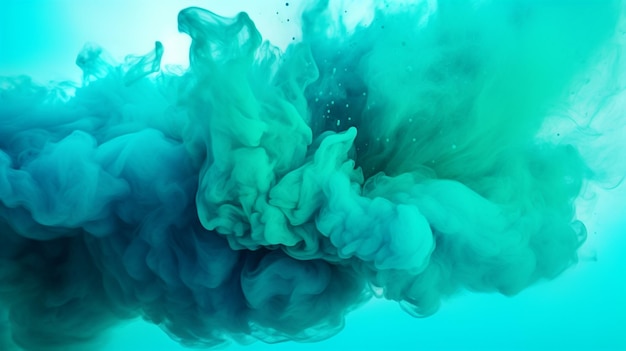 Foto sfondio a spruzzo di polvere di colore turchese