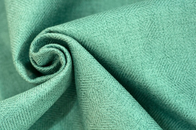 Turquoise fabric texture background