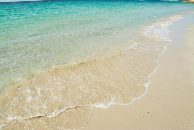 Turquoise foreshore in Alghero Lido Sardinia