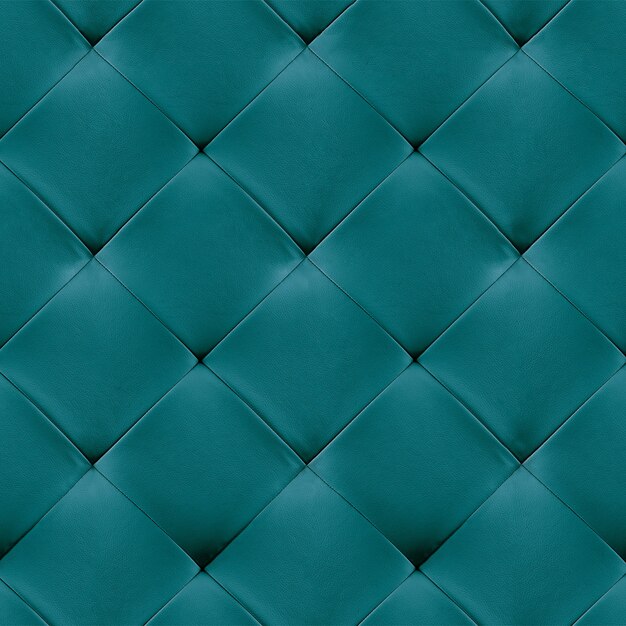 Turquoise genuine leather upholstery background. Luxury pattern.