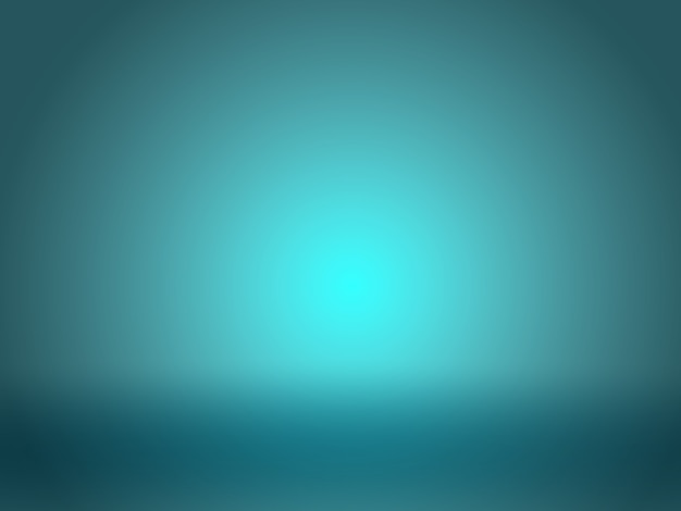 Turquoise gradient background for product Empty podium studio 3D vector render