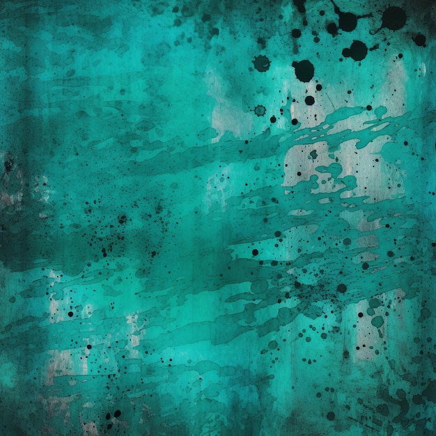 Turquoise Grunge Textuur Achtergrond Verontruste Oppervlak in Aqua Blauwe Tinten