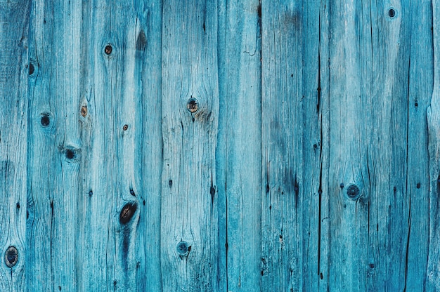 Turquoise houtstructuur achtergrond, bovenaanzicht houten plank.