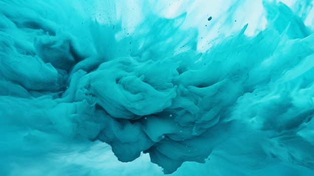 Foto turquoise kleur poeder splash achtergrond