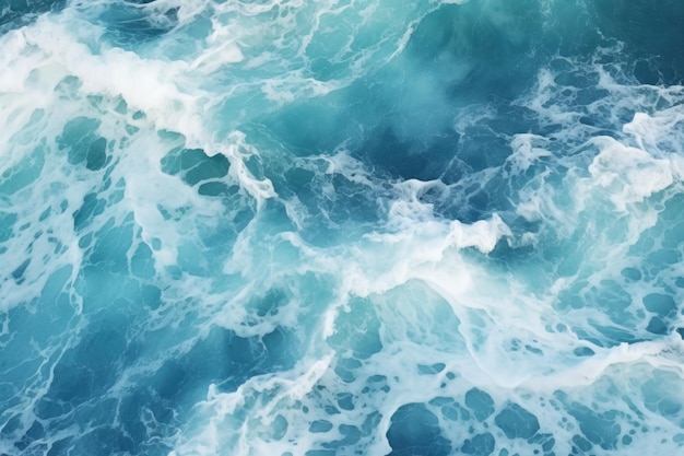 Turquoise Ocean Waves Texture