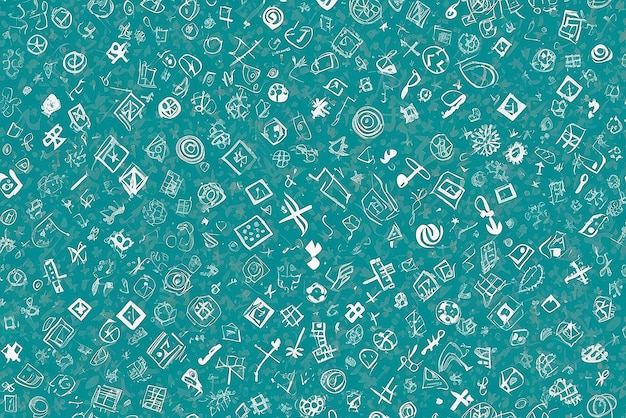 Photo turquoise plus symbols pattern stock illustration
