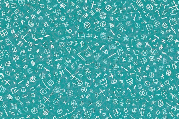 Photo turquoise plus symbols pattern stock illustration