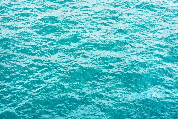 Turquoise sea surface