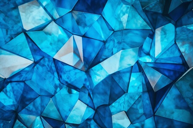 Turquoise Tango of Shapes blue geometric photo