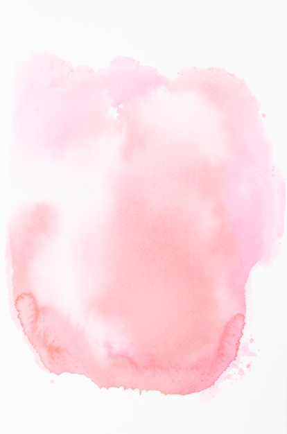 turquoise watercolor stain splash on white background