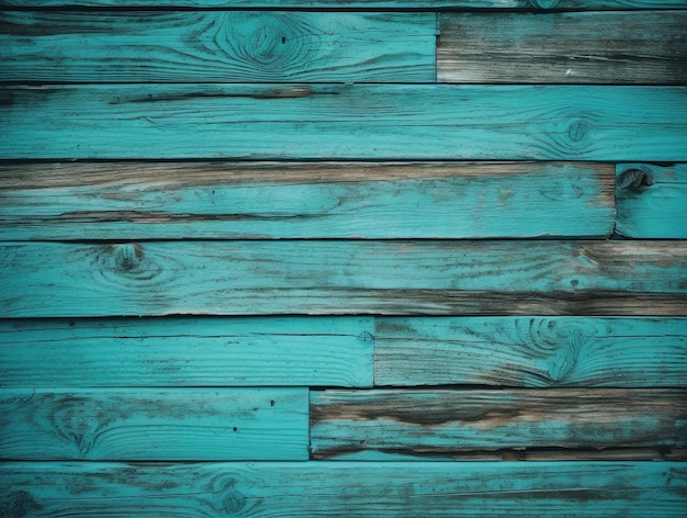 Turquoise Wood Background Rustic Charm with a Pop of Color