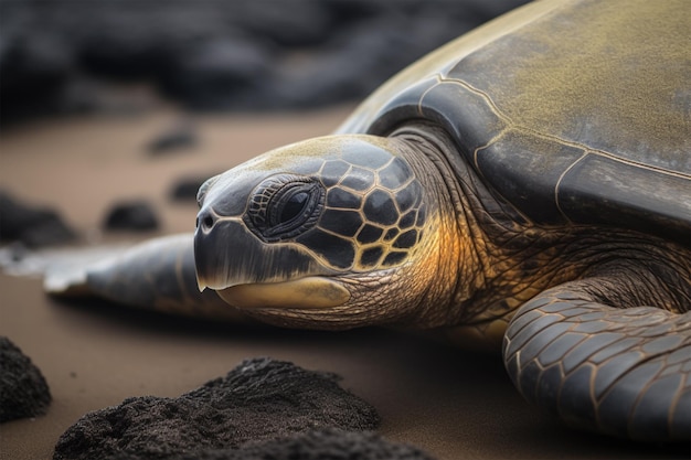 A turtle on the beach World Turtle Day