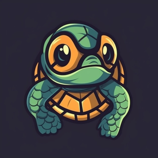 Turtle cartoon logo 1