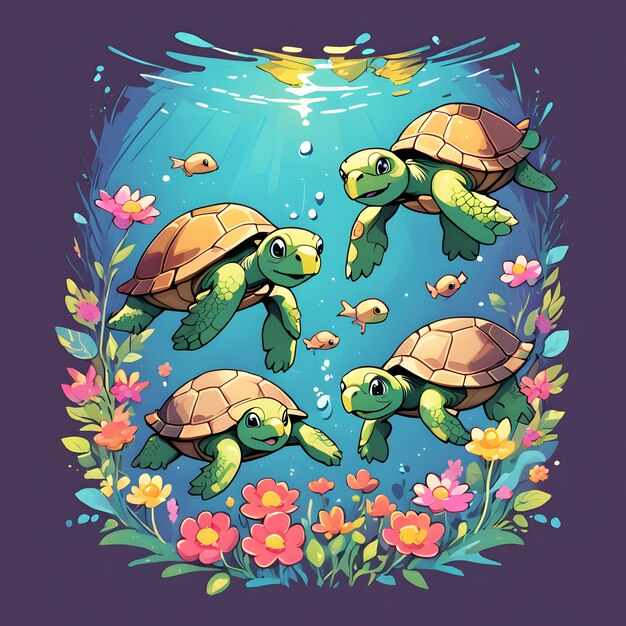 Photo turtles clipart