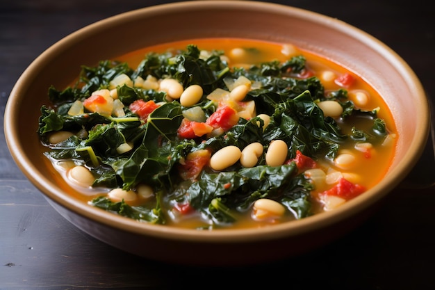 Tuscan Chard and Cannellini Bean Soup Italian Recipe