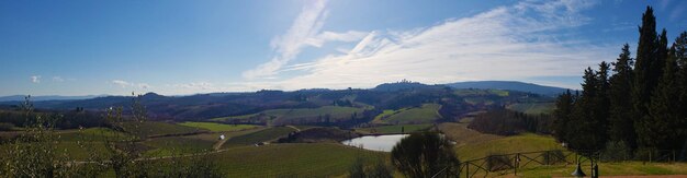 Foto vista sulla toscana - italia