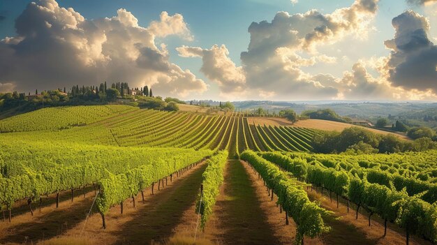 Tuscany vineyard scenery