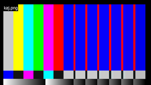 テレビ画面のエラー テストパターン 垂直線 コピースペース 静的なテレビバナー