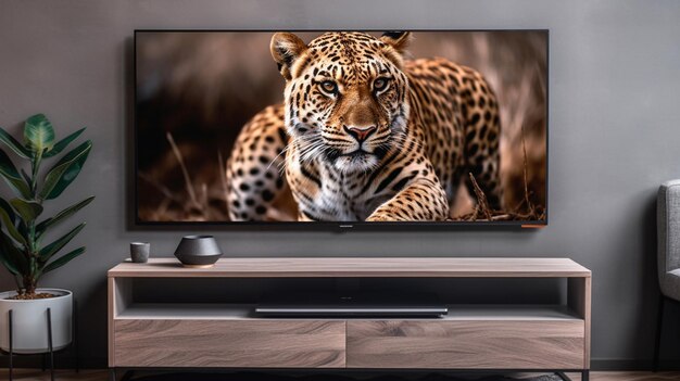 TV led mock-up scherm Smart TV