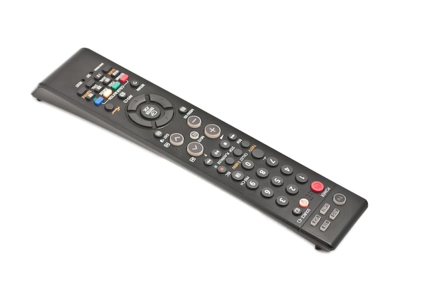 TV remote control isolated on white