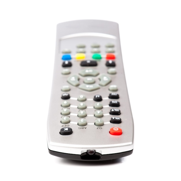 TV remote control isolated