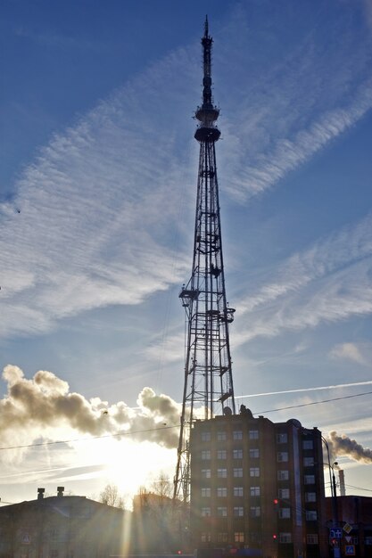 TV tower at dawn