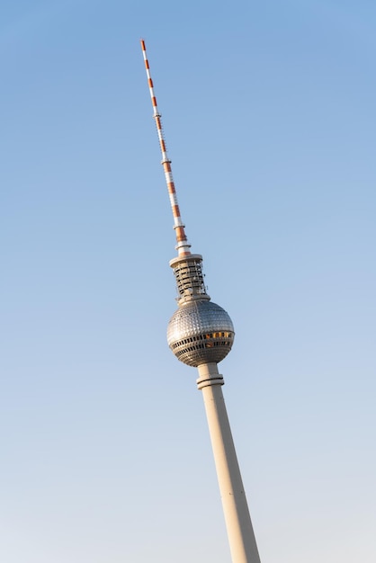 The TV Tower located on the Alexanderplatz in Berlin, Germany