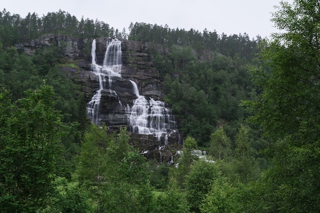 Водопад Твиндефоссен Норвегия