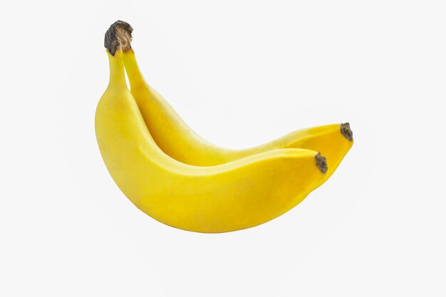 Twee bananen geïsoleerd op wit